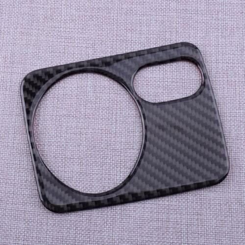 Black Carbon Fiber Headlight Switch Trim Frame Cover Left Hand Drive Fit for VW Golf 6 MK6 GTI 2012 2011 2010 2009 2008