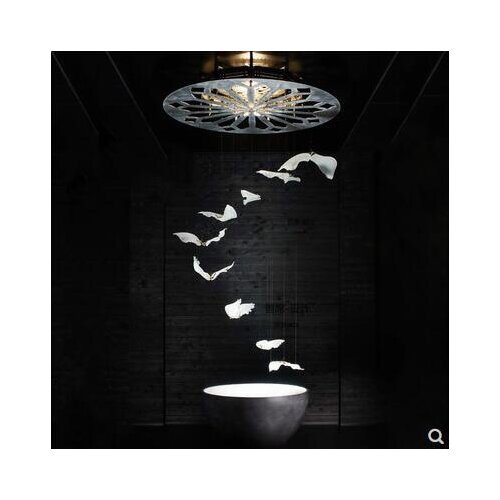 Bird Seagull Bird Art Shop Decoration Sales Office Hotel Sand Table Duplex Road Designer Hanging Lamps