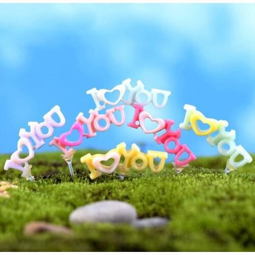 Artificial Love Miniature Fairy Garden Home Houses Decoration Mini Craft Micro Landscaping Decor DIY Accessories