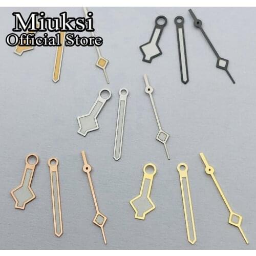 Miuksi silver rose gold hands luminous hands fit ETA 2824 2836 Miyota 8215 8205 821A Mingzhu DG 2813 3804 Seagull 1612 movement