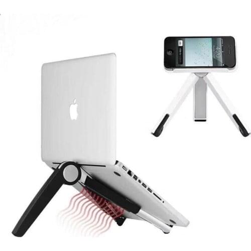 Multi-function Desk Stand For Notebook/ Tablet pc / Smart Phone Stand Portable Holder Fislatfh Aluminum Alloy Folding Stand