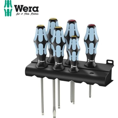 German wera Villa hardware repair tool 3334/6 stainless steel rust-proof cross one-word screwdriver batch set