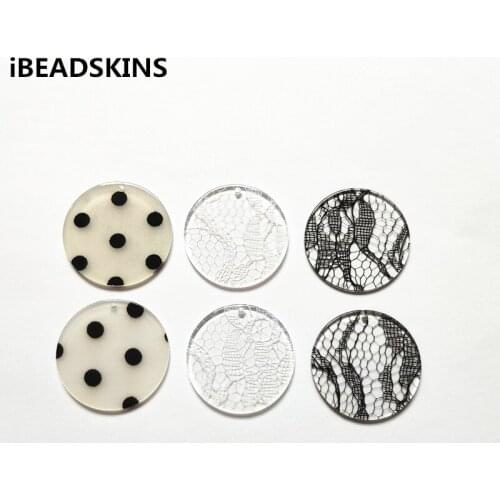 New arrival! 35mm 100pcs/lot clear acrylic coin-shape charms for stud earrings/earrings accessories/Earring parts DIY