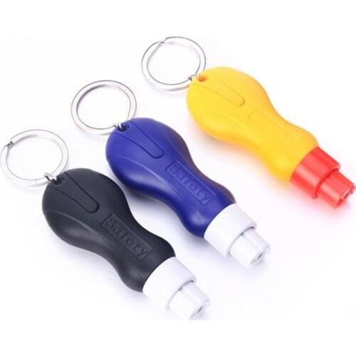 New Car Styling Pocket Auto Emergency Escape Rescue Tool Glass Window Breaking Mini Safety Hammer Car Keychain Seat Belt Cutter