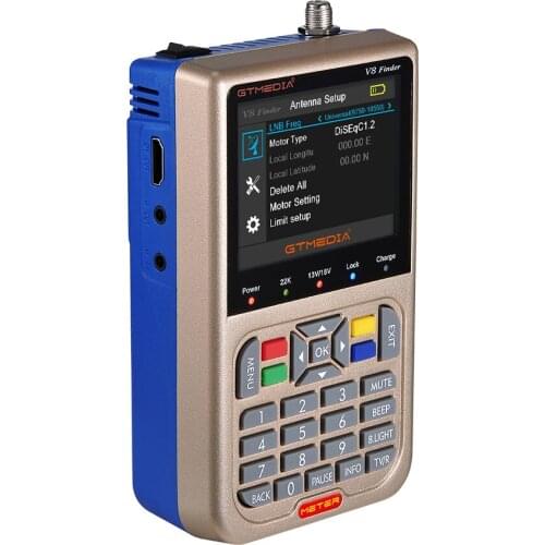 2019 Updated Version V8 Finder Meter(V-73HD) DVB-S2/S2X Star Finder Digtal Satellite Finder Astrological Instrument Star Search