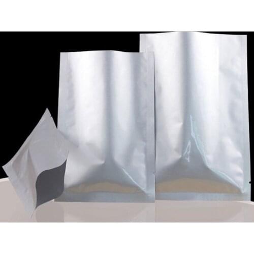 Silver Aluminum Foil Bags Vacuum Tea Bags Vacuum Sealer Zip Lock Storage Pouches for Home Kitchen Food Candy Tea 50pcs/lot