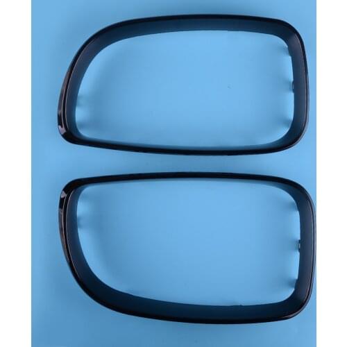 DWCX 2PCS ABS Front Kidney Grill Grille Surrounds Cover Trim Fit for BMW 1 Series E81 E82 E87 2007 2008 2009 2010 2011 2012 2013