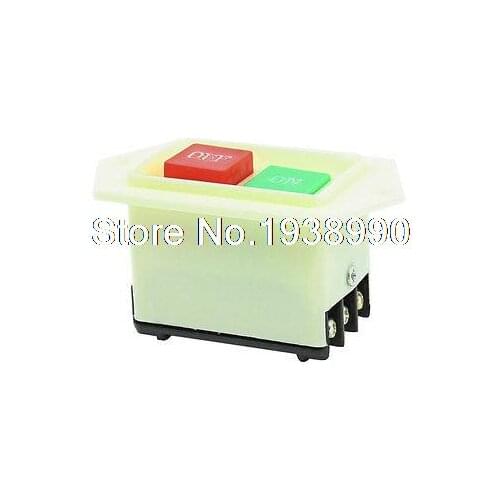 AC 220/380V 5A ON/OFF Start Stop Self-Locking Push Button Switch