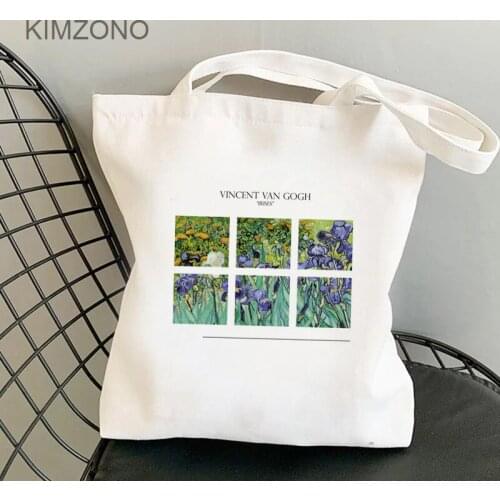 Van Gogh shopping bag bolsas de tela shopper bolso recycle bag bag ecobag cloth foldable string cabas