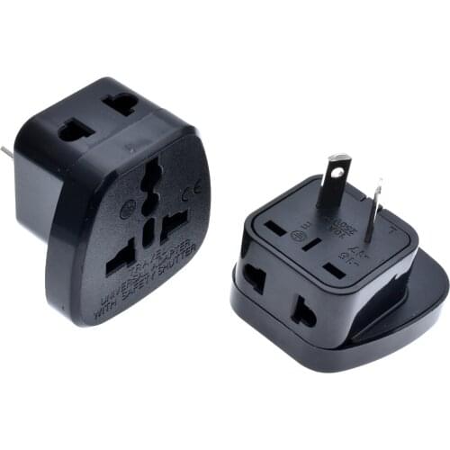 2pcs 2pins Plug adaptor ! Universal US UK EU to AU/NZ Power Plug Travel Adapter for Australia or New Zealand