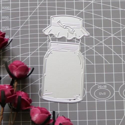 2021 New Arrival Drifting Bottle Jug Frame Stencil Metal Cutting Dies For Scrapbooking Practice Hands-on DIY Album Card