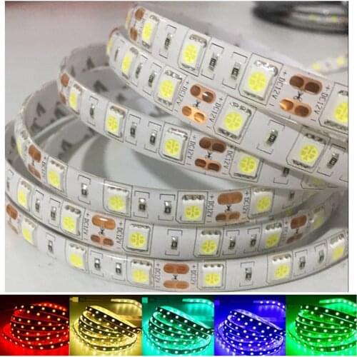 2835 5050 led strip tape light 12V 60leds/M waterproof IP65 IP21 Warm White/RGB/RED /BLUE /GREEN Flexible rope stripe