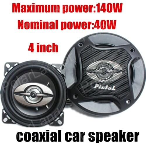 4 inch Car Coaxial Speakers Audio Music Auto Speakers Stereo for Car Coaxial Woofer Speakers MAX music power 140W tweeter