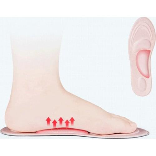 4D Foot Inner Pads Massage Insoles Soft Sponge Arch Support Orthotic For Shoes High Heels Men Women Cushion Soles Spurs