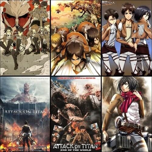 5D Diamond Painting Diamond Embroidery Anime Attack on Titan Diamond Mosaic Classic Diamond setting Home Decor