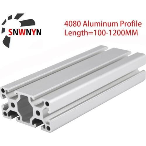Aluminum Profile 4080 Extrusion European Standard Anodized Linear Rail Aluminum Extrusion 4080 Profile For CNC 3D Printer Parts