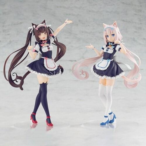 17cm Anime Figure Nekopara Parade Vanilla Chocola Sexy Girl PVC Action Figure Vanilla Chocola Collectible Model Doll Toys
