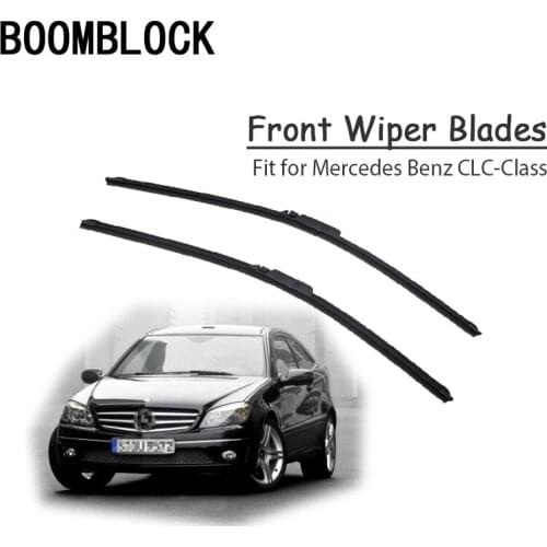 BOOMBLOCK For Mercedes Benz CLC Class CL203 CLC 350 320 230 220 200 AMG Car Rubber Windscreen Wipers Blades Arm Kit Rain Brushes