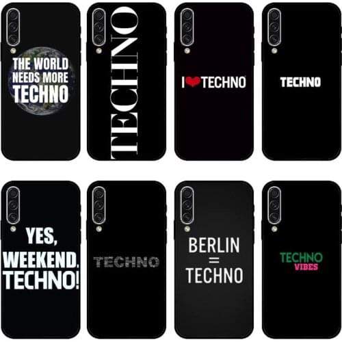 Techno Music Phone Case For Samsung galaxy S 7 8 9 10 20 edge A 6 10 20 30 50 51 70 note 10 plus