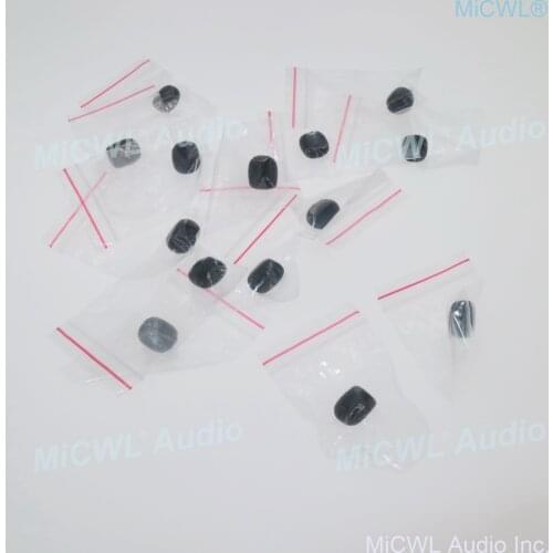 Black Mini Sponge Foam Ball Foam Windscreen for Headset Tie Clips Lavalier Microphone 2-3mm