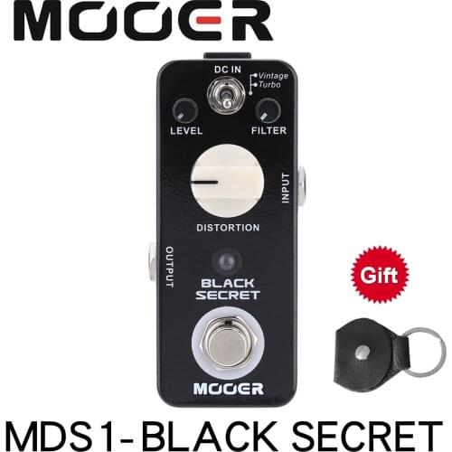 Mooer MDS1 Black Secret Micro Mini Distortion Electric Guitar Effect Pedal True Bypass