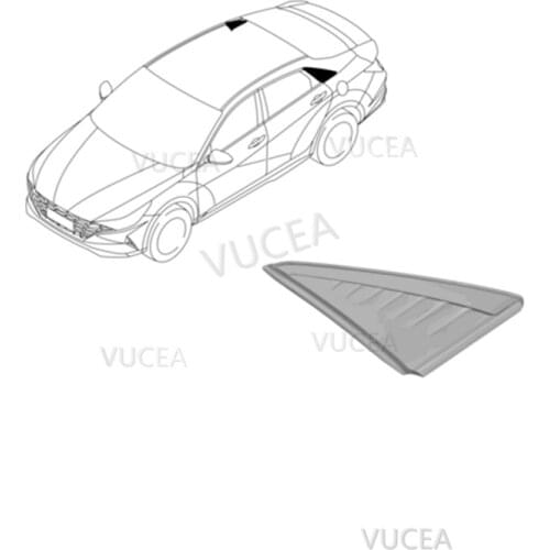 GARNISH ASSY-C.PILLAR Rear triangle window decoration For Hyundai Elantra Cn7 2020 20201 OEM 87850BU000 87860BU000
