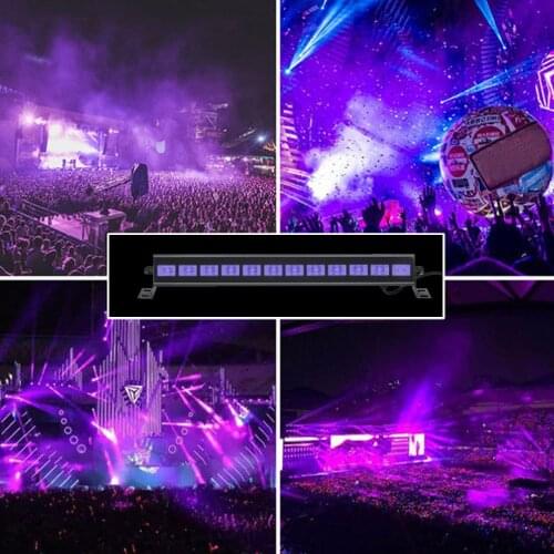 Disco UV Violet Black Lights DJ 36W 12 LED Par Lamp UV For Party Christmas Bar Lamp Laser Stage Wall Washer Spot Light Backlight