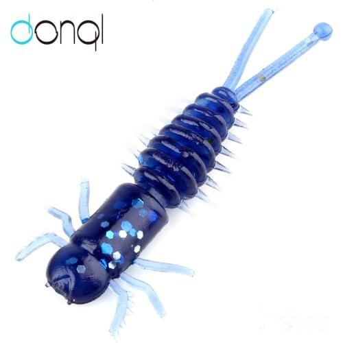 DONQL 20pcs Wobblers Silicone Lures Silicone Fishing Artificial Baits Jigging Plastic Baits Salt Smell Fishing Lure