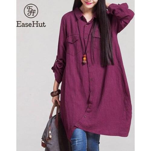 Женские рубашки с длинным рукавом EaseHut China At AliExpress