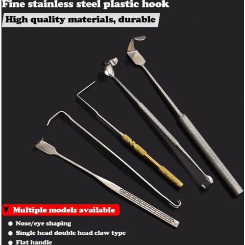 Nose shaping hook L-shaped right angle pull hook mandibular angle double head pull