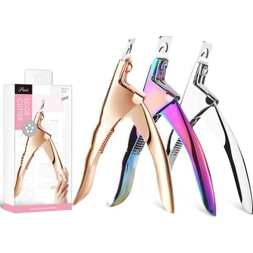 Fake Nail Cutter Professional Nail Clippers Straight Edge Acrylic Nail Clipper Tips Manicure Cutter Guillotine Cut False Nails