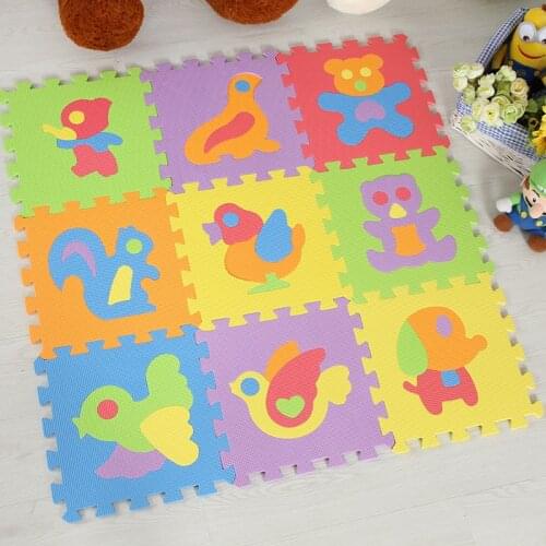 JCC Anilmal Style EVA Foam Puzzle Play Mat /kids Rugs carpet Interlocking Exercise Floor for children Tiles 30*30*1cm