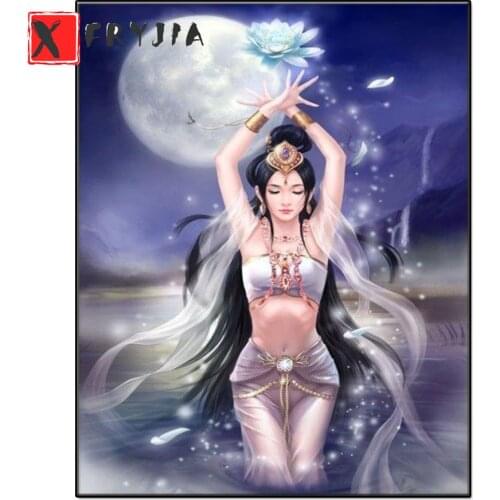 5D DIY Diamond Painting Nine Tailed Fox Fairy Set Diamond Mosaic Picture Of Rhinestones Embroidery New Arrival Decor For Home