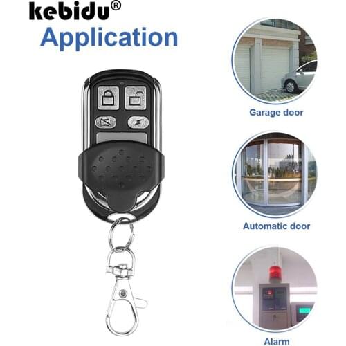 Kebidu 433Mhz ABCD Copy Remote Control For Garage Gate Clone Cloning Code RF Transmitter Duplicator For Electric Door Alarm