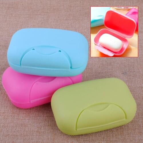 LETAOSK New Bathroom Soap Dish Plate Box Home Shower Travel Hiking Holder Case Container