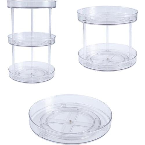 Multifunctional Rotating Rack Turntable Storage Bin Practical Plastic Storage Box Of Tea Sweeteners Spice Rack Storage Rack