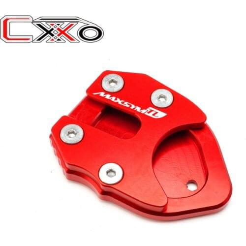 Fashion Accessories For SYM MAXSYM TL500 2020 Maxsym TL 500 Motorcycle CNC Kickstand Side Stand Extension Pad Plate