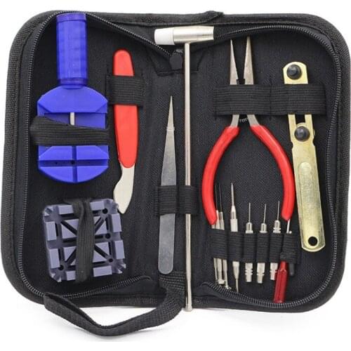 16 pcs Strap removal tool set Oxford cloth bag watch repair tool Disassembly tool repair watch Hand tool combination