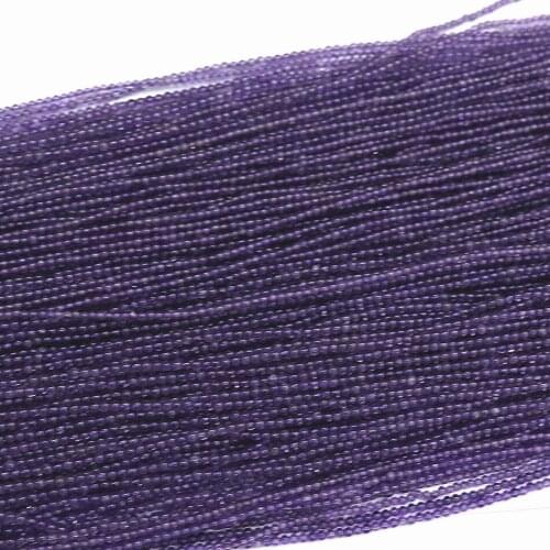 Natural stone purple stone chalcedony jades 2mm 3mm newly stone round loose beads diy beautiful jewelry making 15" B443