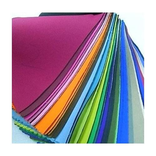 Cloth neoprene fabric 2mm rubber sheet coated double side cloth textile black middle for diving suit shoes horse gear