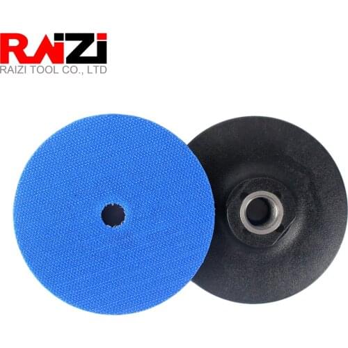 Raizi 4 inch/100mm Plastic Backer Pad 5/8-11Thread Hook and Loop Polishing Adapter Back-up Pad Holder
