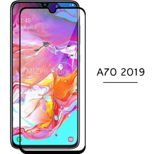 Full cover for samsung a70 2019 screen protector tempered glas on for samsung galaxy a70 a 70 70a a705f 6.7 inch case film