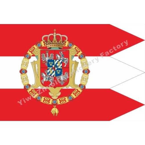 Polish-Lithuanian Commonwealth Royal Flag 1587 144X96cm (3x5FT) 120g 100D Polyester High Quality Free Shipping