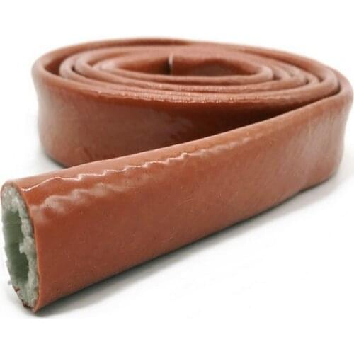 3/4X3ft Red Vulcan Fire Sleeve Fire Braid Flame Shield Fire sleeving For Fuel System and Engine Electric Wire Protection