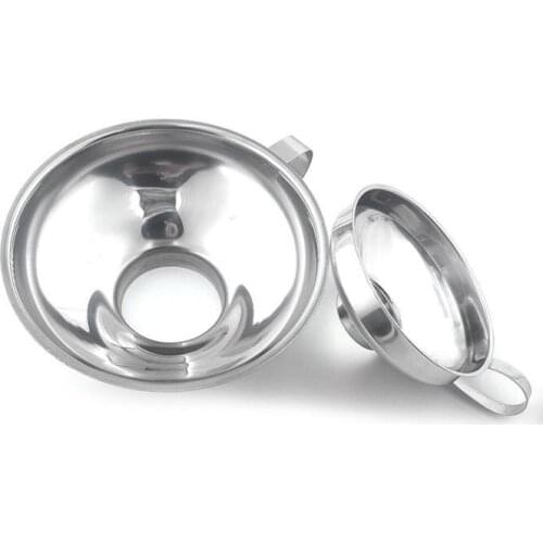 Stainless Steel Wide Mouth Canning Funnel Hopper Filter For Wide Regular Jars Kitchen Cooking Tools SN196