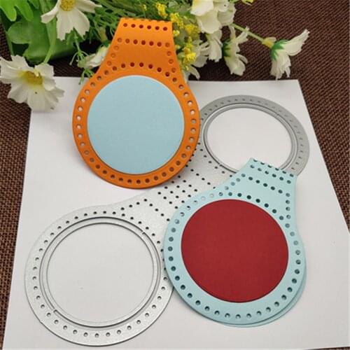 Stitched Key Fob Metal Cutting Dies Stencils for DIY Scrapbooking Album Paper Card Decorative Craft Embossing Die Cuts