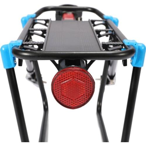 Bicycle Rack Bike Rear Shelf Cycling Luggage Rear Carrier Trunk Road Bike MTB Cargo Support Light Reflective Plate Bracket