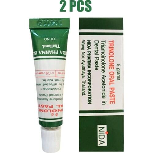 1/2Pcs New Thailand Herb Oral Ulcers Cream Oral Inflammation Toothache Tongue Pain Ointment Dental Care Treatment Cream Plaster