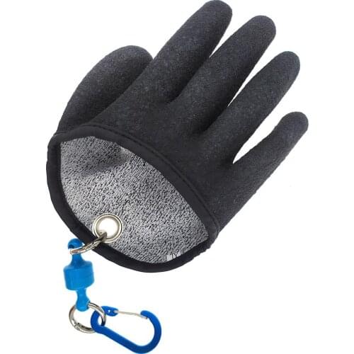 1-piece Fishing Gloves Waterproof Anti-slip XL Winter Gloves Men for Fishing Cut-resistant Fishing Glove with Magnetic Buckle