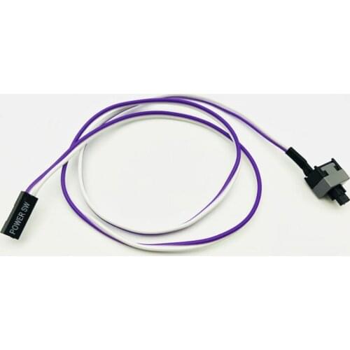 10PCS Reset Motherboard Cable Desktop Computer PC Case Power Button SW Switch Power Cord Cable Re-start Switch Cable for Mining